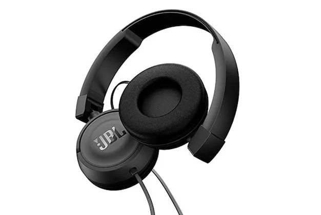 JBL Wired On Ear Headphones Pure Bass Sound 1 Button Remote Microphone Black 3378048