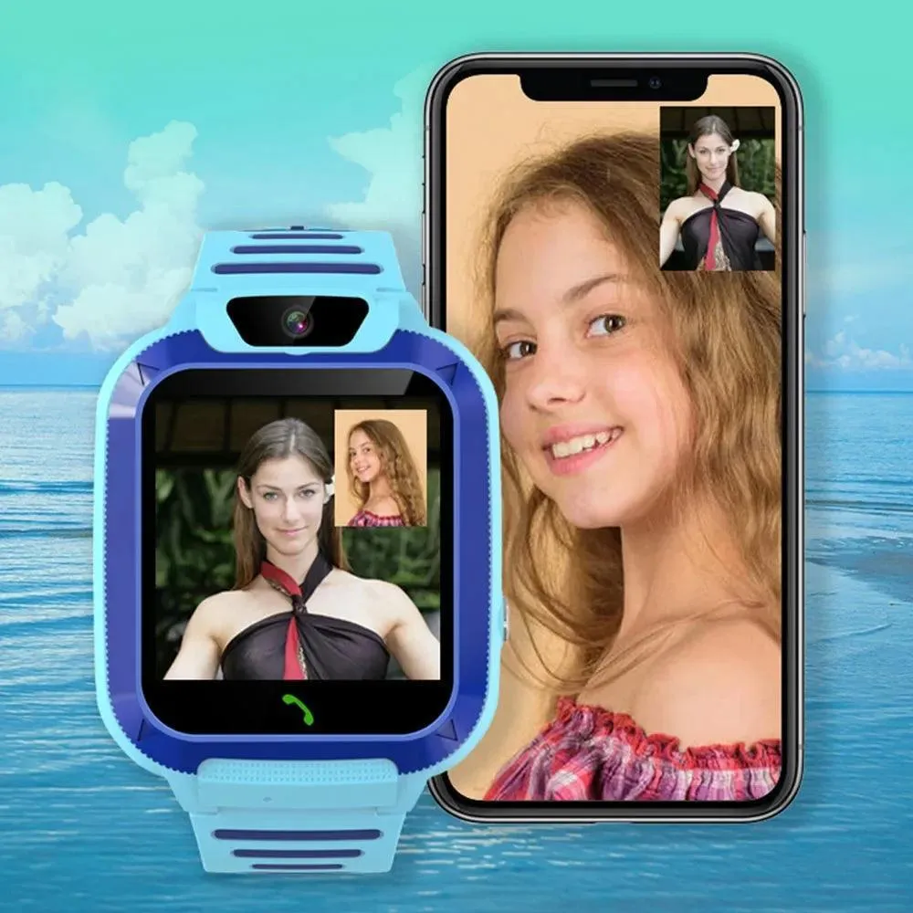 Kids GPS Smartwatch: Waterproof Safety Tracker with Camera & 4G Connectivity