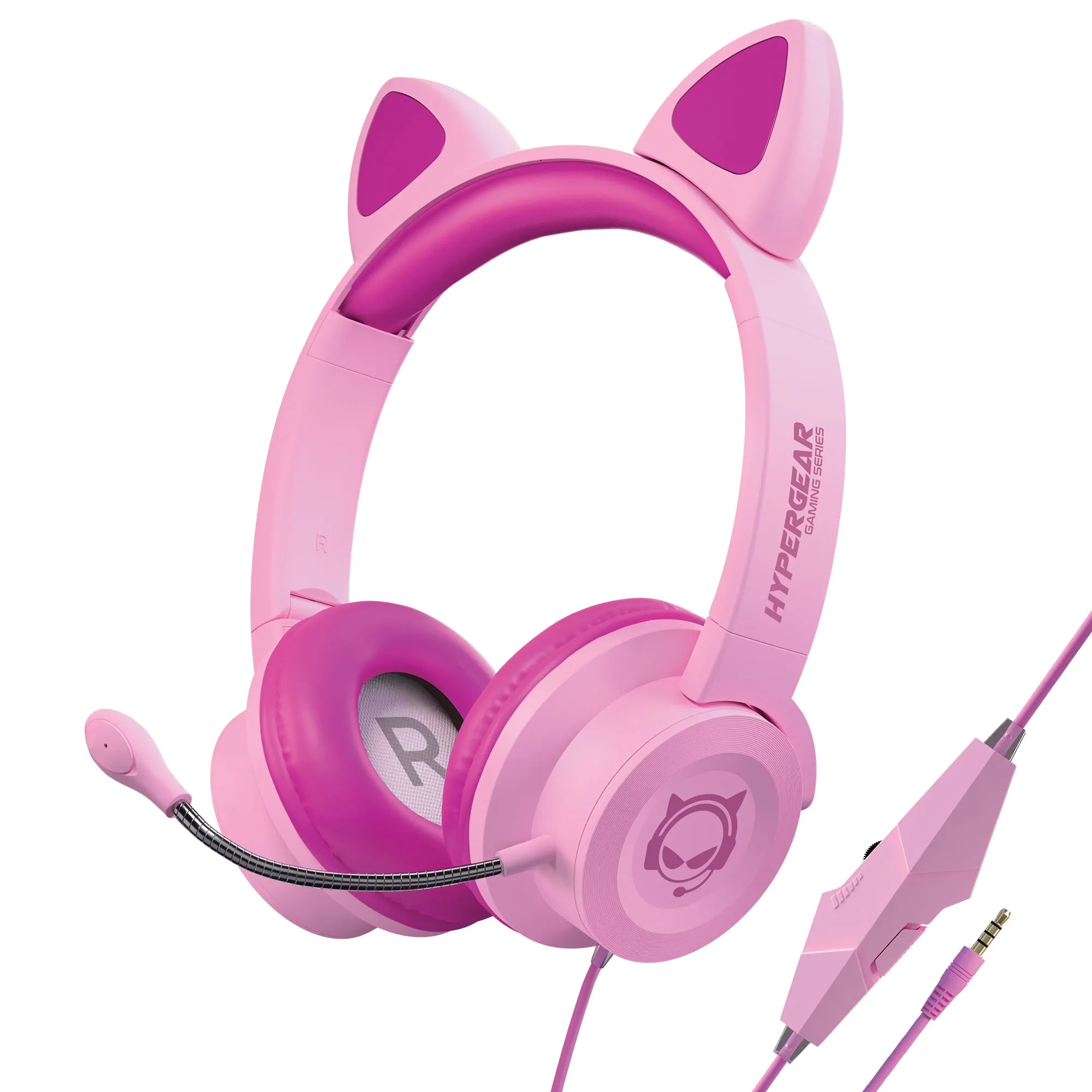 Kombat Kitty Gaming Headset Pink