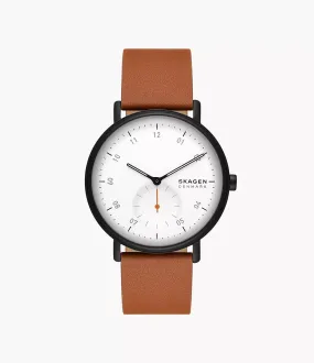 Kuppel Two-Hand Sub-Second Brown Leather Watch SKW6889