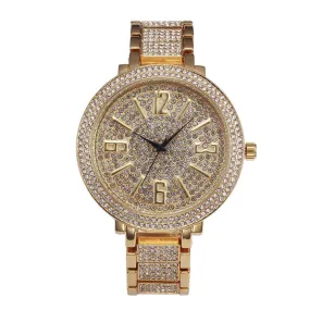 Large Dial Full Of Diamond Women's Watch