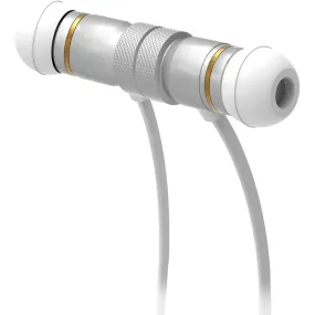 Laser Wireless Sports Earphones -White/Ideal for Gym Use & Running