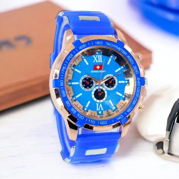 Latest Design Sports Rubber Straps analog watches For Men And Boys