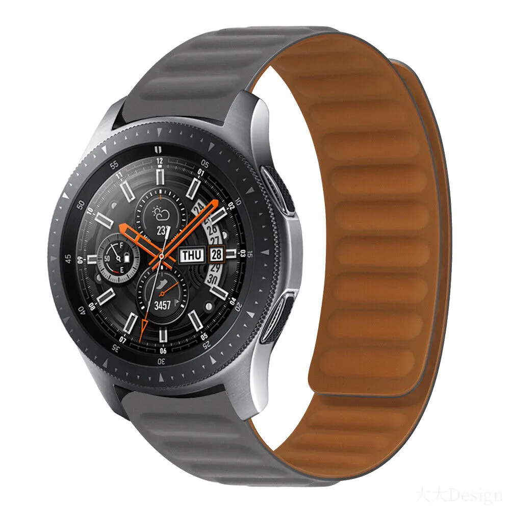 Leather Magnetic Loop Strap | Samsung Galaxy Watch 5 40mm 44mm/Galaxy Pro 5 45mm/Galaxy Watch 4 40mm 44mm | Ash