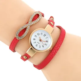 Leather Quartz Analog Wrist Watch, free shipping