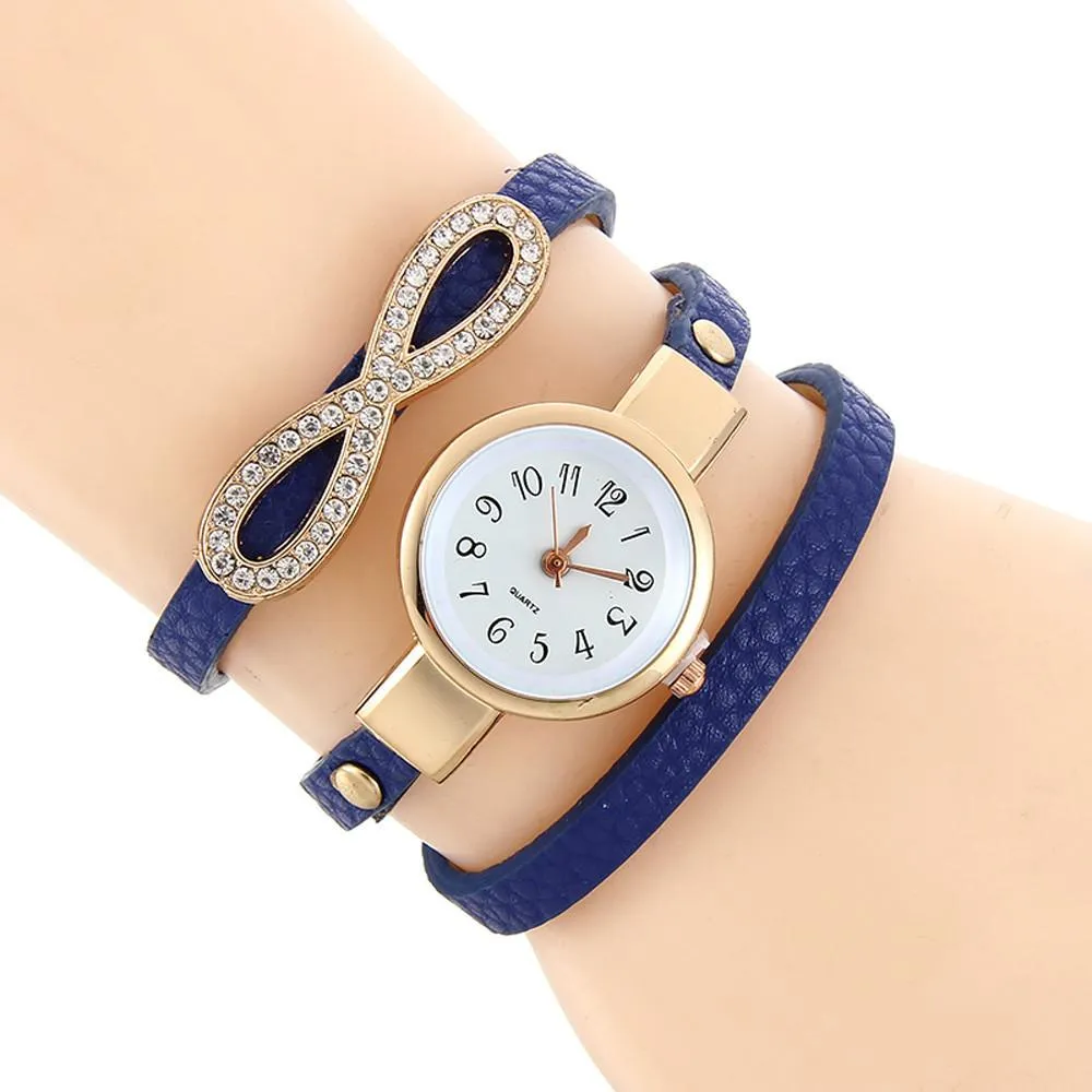 Leather Quartz Analog Wrist Watch, free shipping