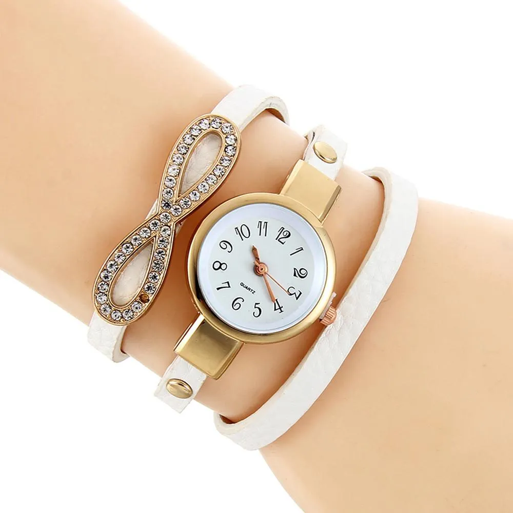 Leather Quartz Analog Wrist Watch, free shipping