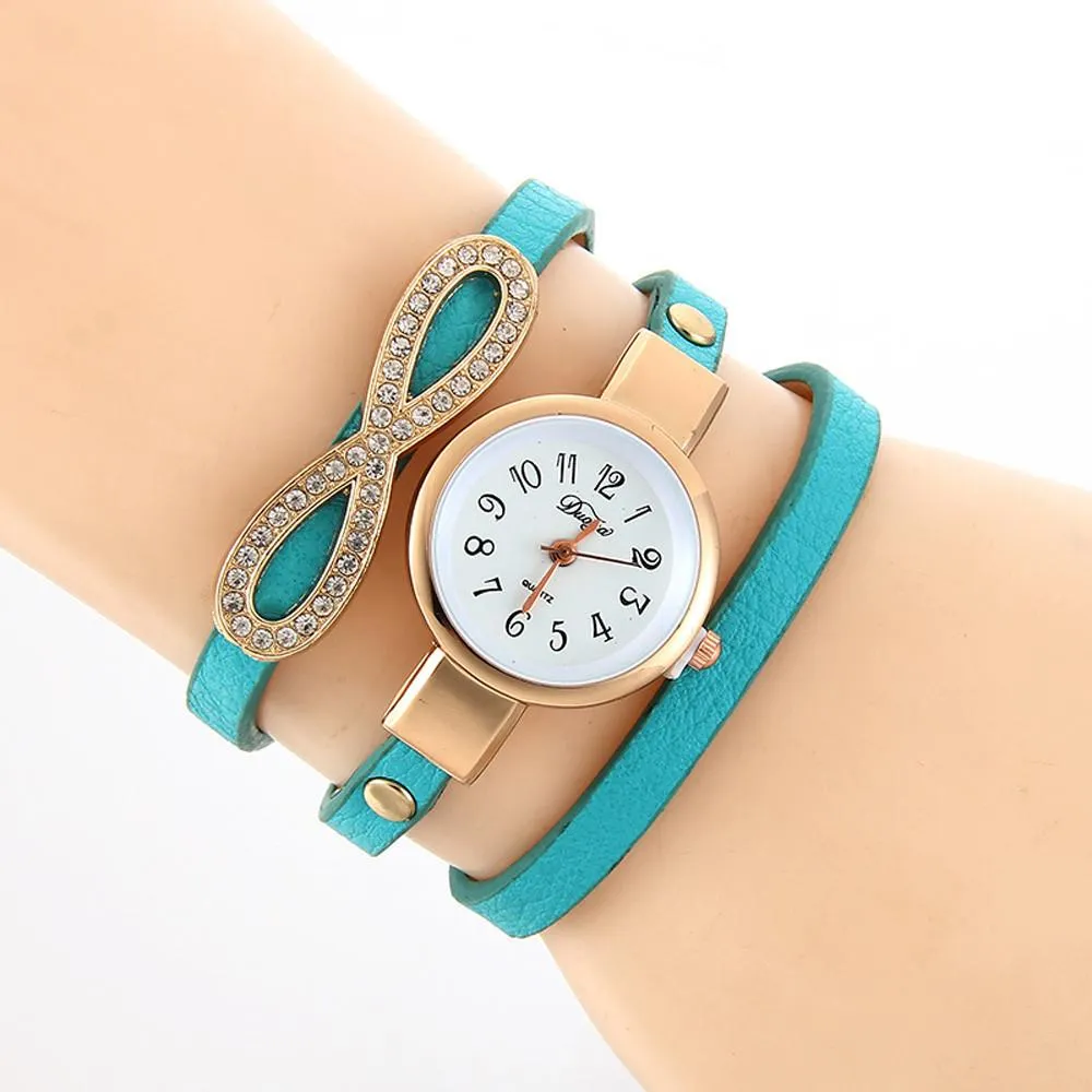 Leather Quartz Analog Wrist Watch, free shipping