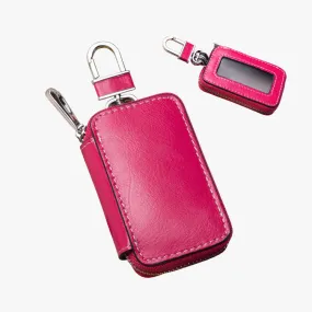 Leather Transparent Zipper Car Case with Key Input Funciton 9069