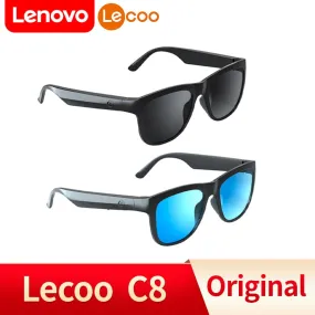 Lenovo Lecoo Smart Glasses Headset Wireless Bluetooth 5.0 Sunglasses Outdoor Sport earphone Calling Music Anti-Blue Eyeglasses