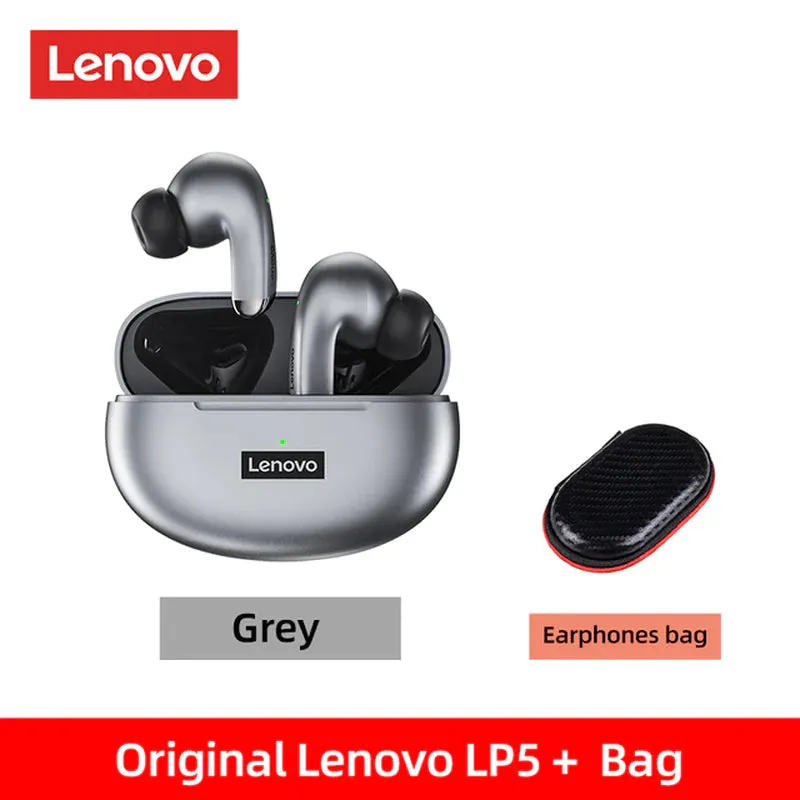 Lenovo LP5 Wireless Bluetooth Earbuds Hifi Music Earphone with Mic Headphones Sports