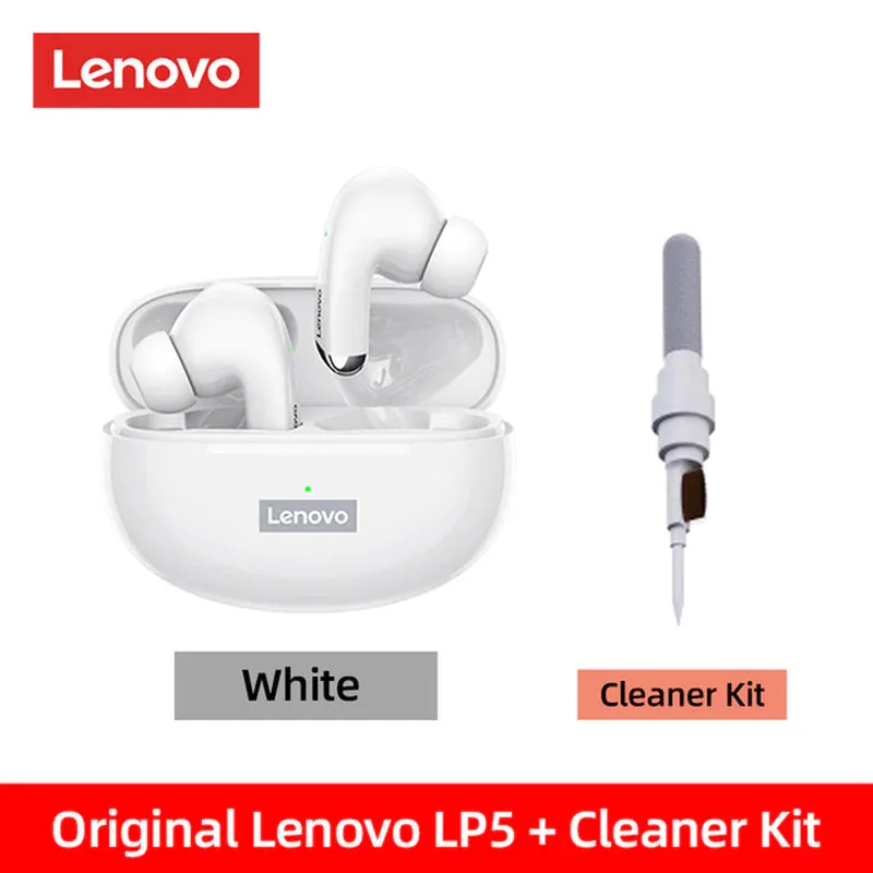 Lenovo LP5 Wireless Bluetooth Earbuds Hifi Music Earphone with Mic Headphones Sports