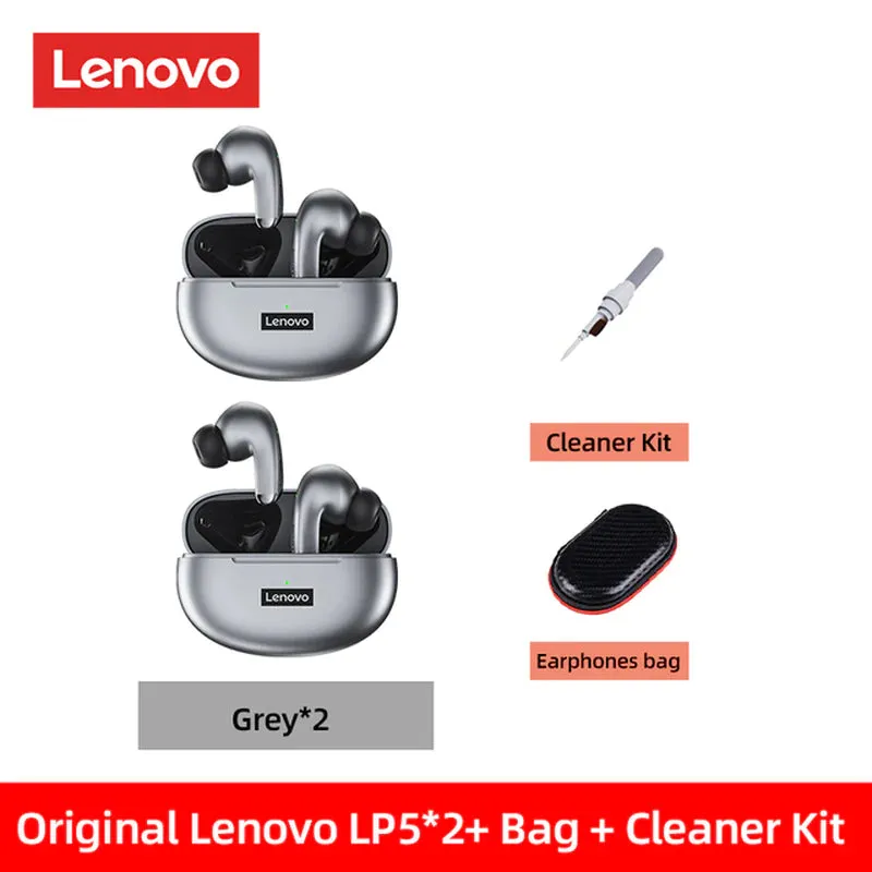 Lenovo LP5 Wireless Bluetooth Earbuds Hifi Music Earphone with Mic Headphones Sports