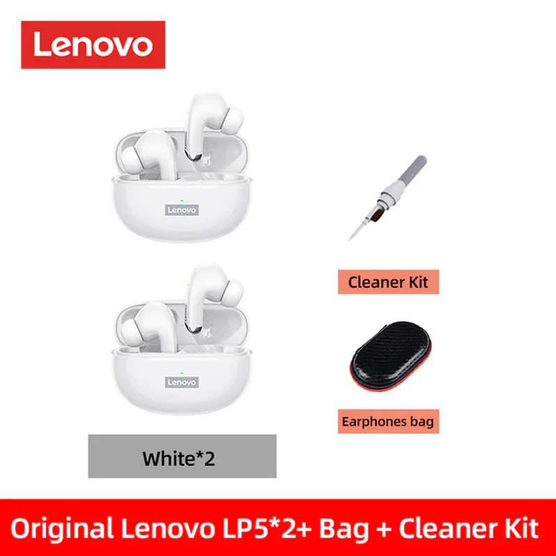 Lenovo LP5 Wireless Bluetooth Earbuds Hifi Music Earphone with Mic Headphones Sports