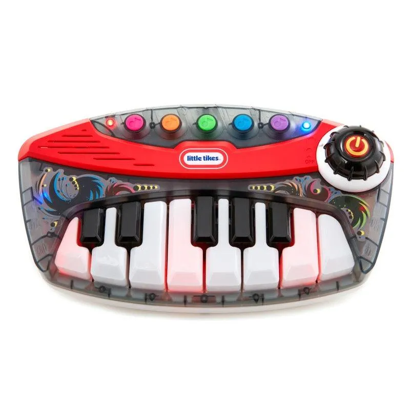 Little Tikes PopTunes Keyboard, Red/Blue/Grey, Toys for Kids, 1 Year & Above, Musical Instrument, Kids Learning Toys