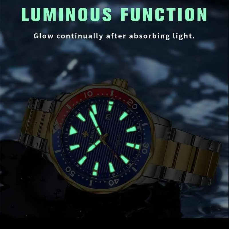 Luminous Sports Men's Simple Watch - GN1252, Waterproof Military Design