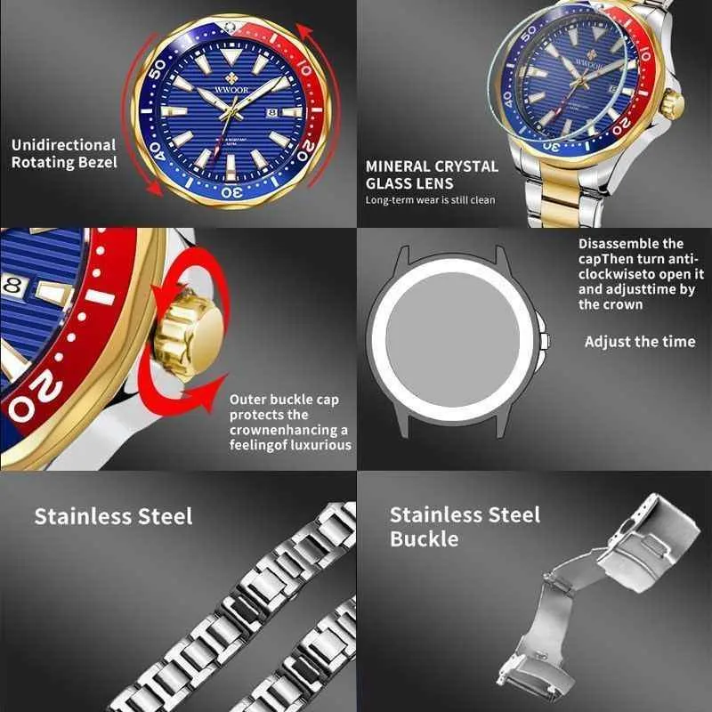 Luminous Sports Men's Simple Watch - GN1252, Waterproof Military Design