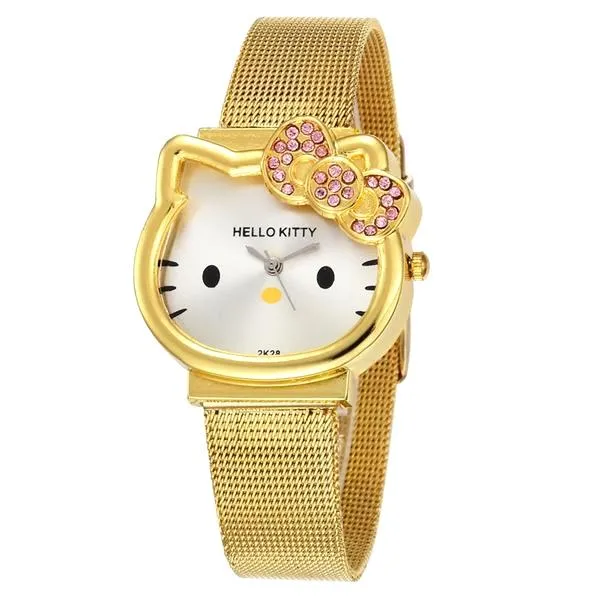 Luxury Crystal Kitty Watch