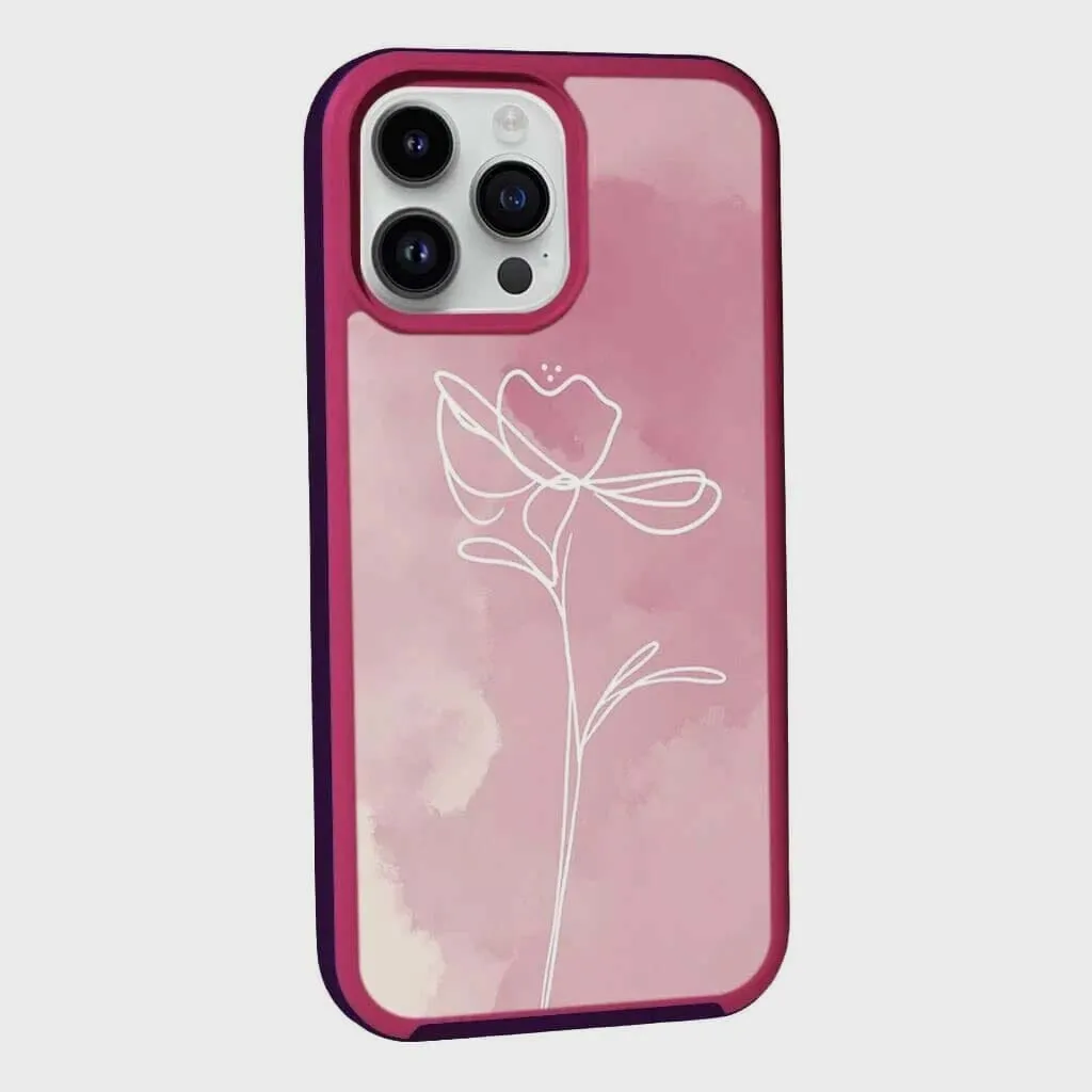 MagSafe iPhone 13 Pro Max Pink Flower Case