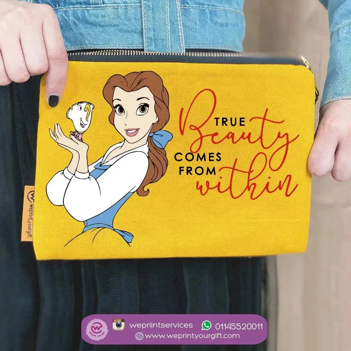 Makeup & Pencil Case-- Beauty and the Beast