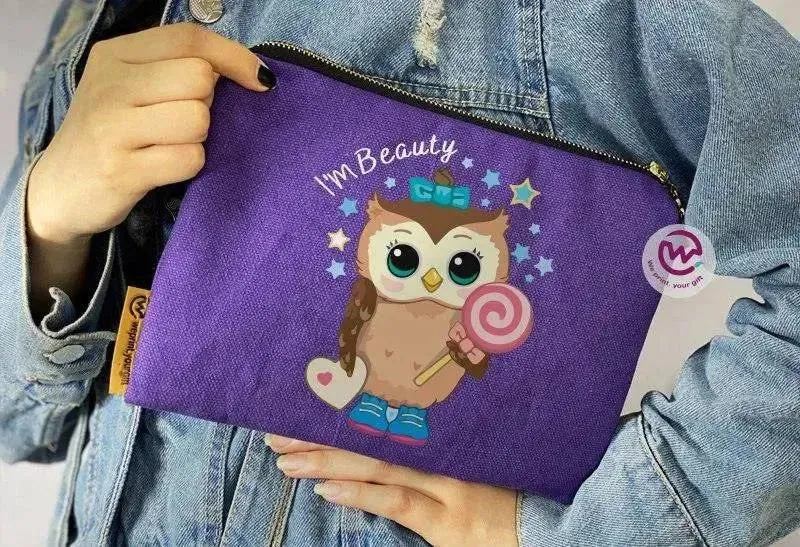 Makeup & Pencil Case - Owl-A