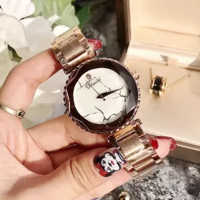 Marble Lightning Stainless Steel Strap Women's Watch