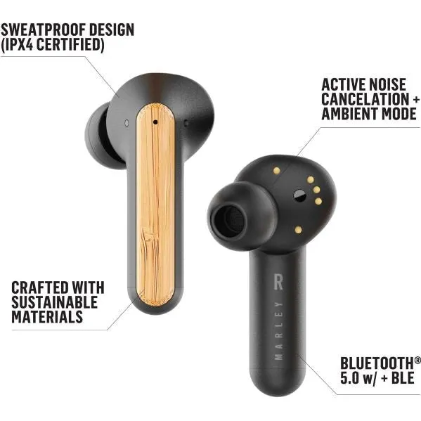 Marley Redemption ANC Bluetooth Wireless In-Ear Earphones