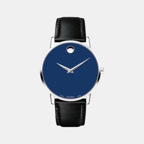 Men Blue Analog Leather Watch 607270