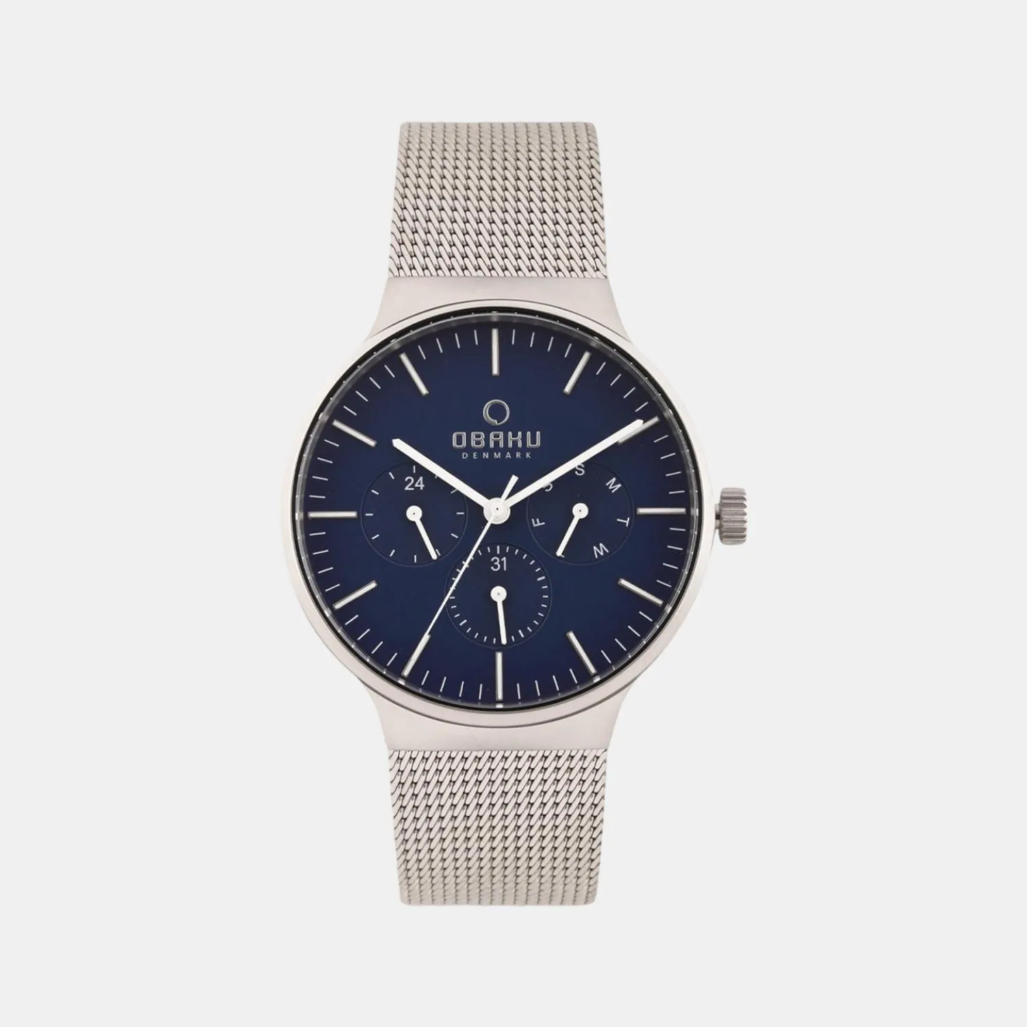 Men Blue Analog Stainless Steel Watch V229GMCLMC