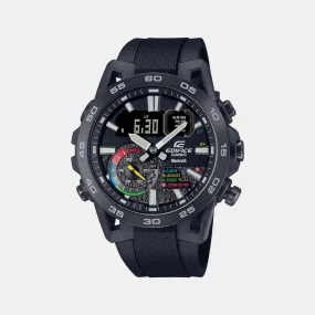 Men's Black Analog-Digital Resin Watch ED577