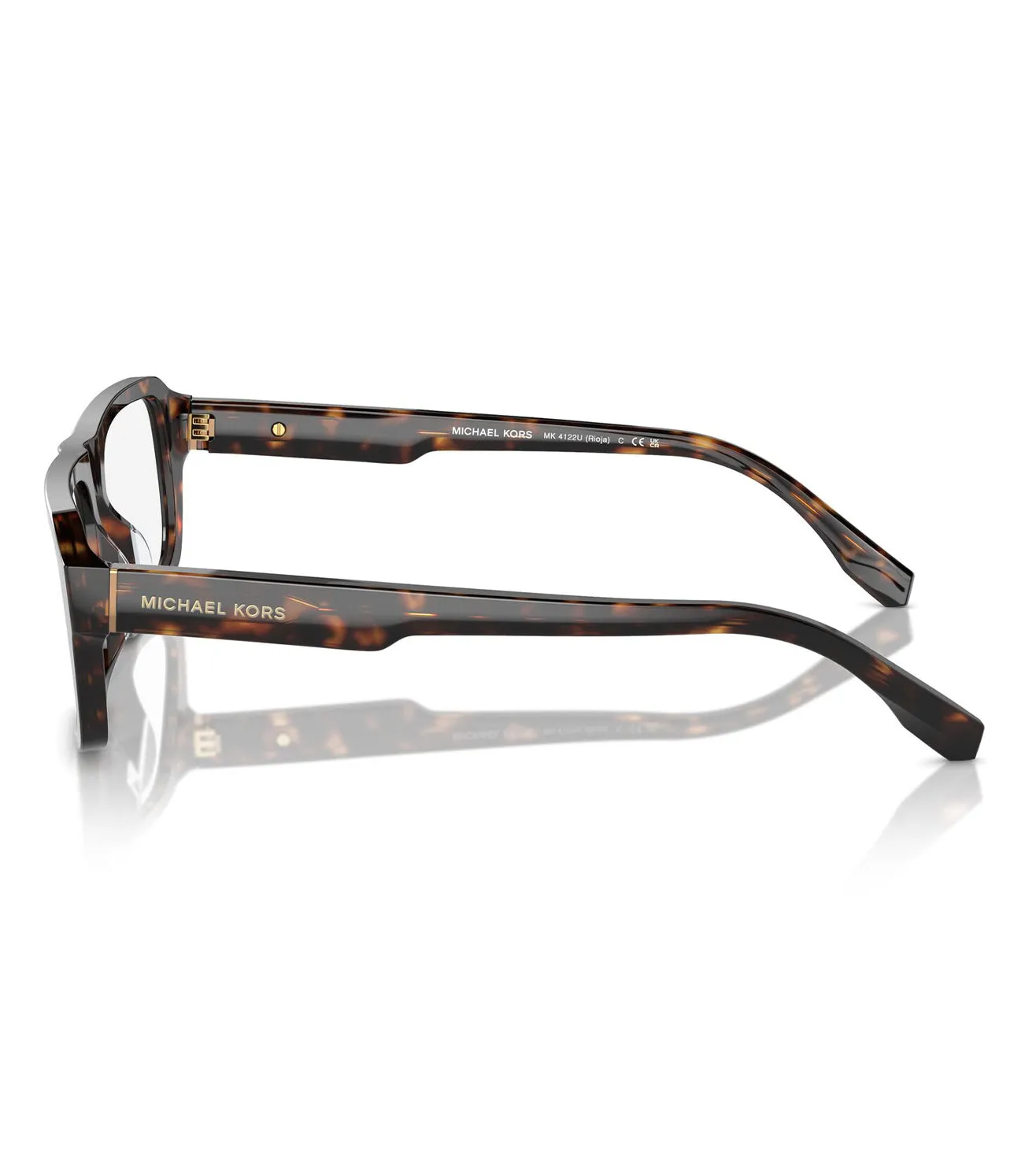 Micheal Kors Men's Dark Tortoise Rectangular Optical Frame