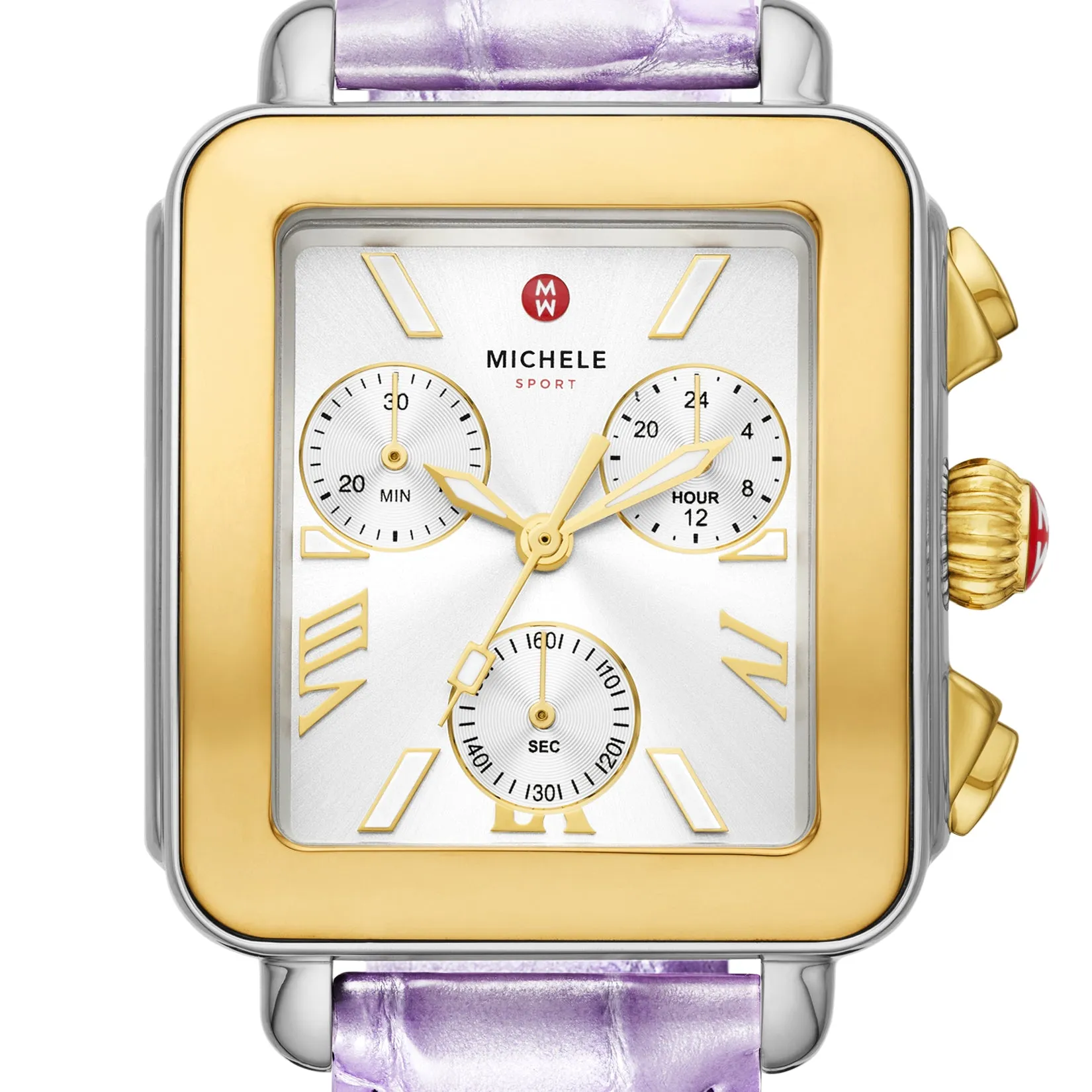 Michele Women's Deco Sport Chronograph, Two-Tone Stainless Steel Watch, MWW06K000064