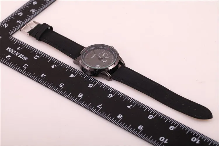 Miler Brand Mens Watches Top Brand Luxury Quartz Male Clock Casual Leather Band Watch Military Wristwatch Relogio Male