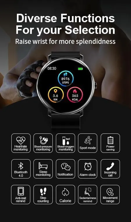 New IP67 Waterproof Heart Rate Fitness Tracker Digital Bracelet Wrist Smartwatch