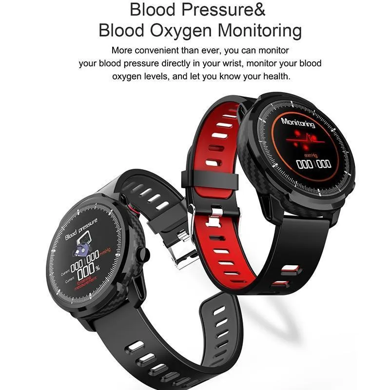 New IP67 Waterproof Heart Rate Monitor Blood Pressure Fitness Tracker Smartwatch For Android iPhone