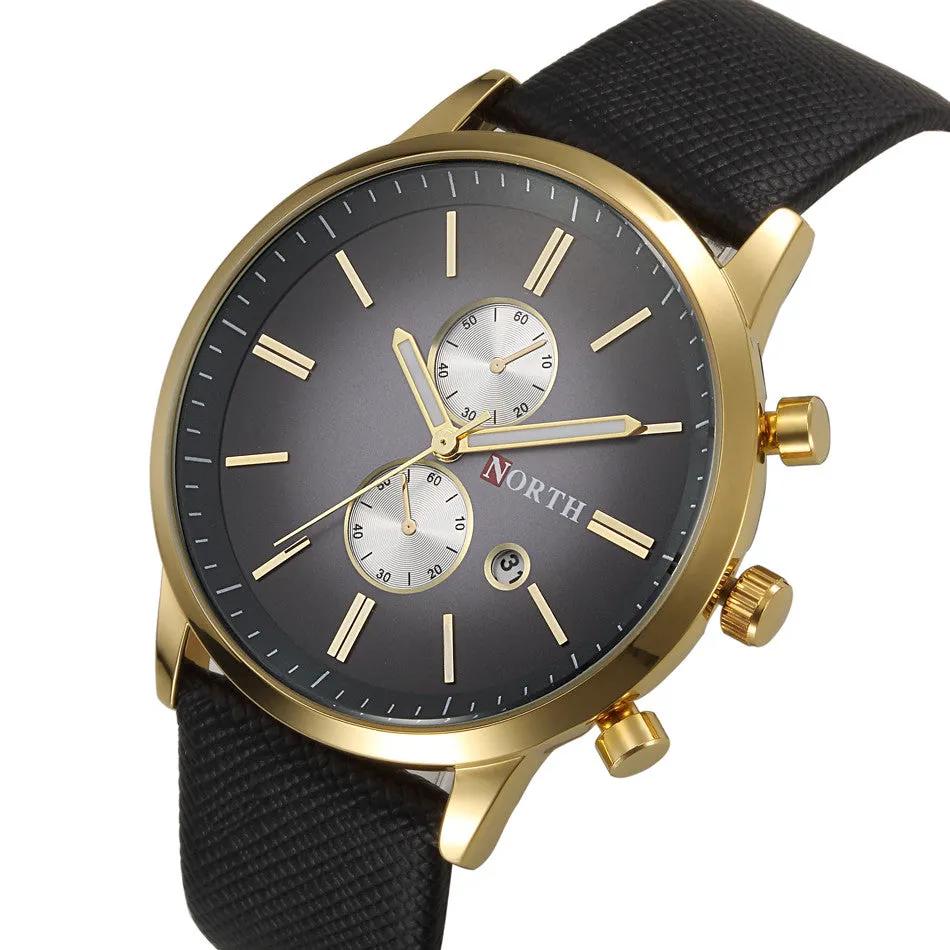 New Men Fashion Casual watch Famous Brand Quartz Watch Gold Wristwatch Date Display montre reloj relogio masculino