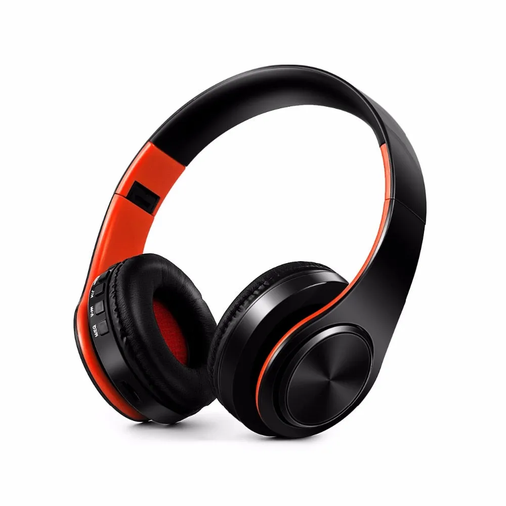 New Portable Wireless Headphones Bluetooth Stereo Foldable Headset Audio Mp3 Adjustable Earphones with Mic for Music