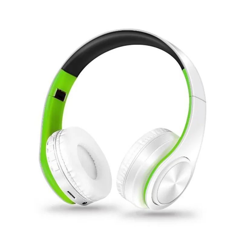 New Portable Wireless Headphones Bluetooth Stereo Foldable Headset Audio Mp3 Adjustable Earphones with Mic for Music