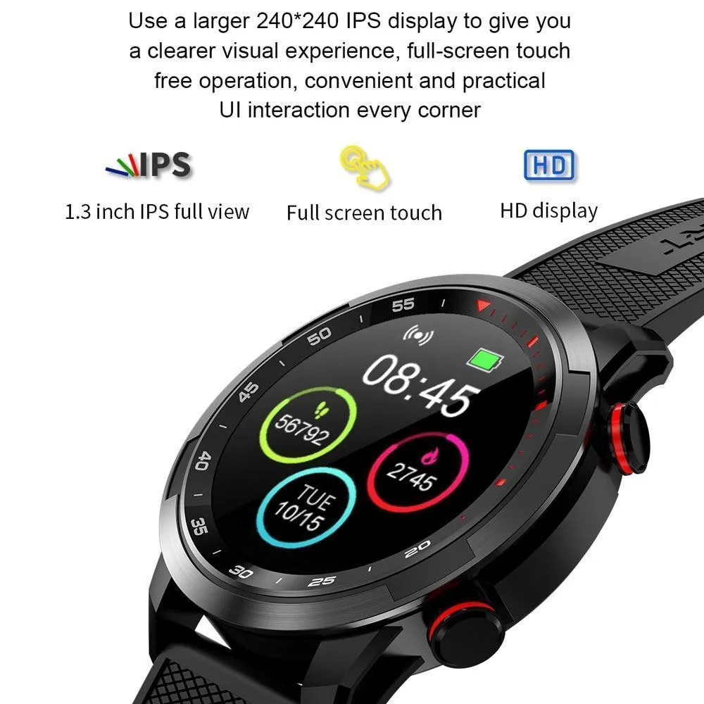 New Waterproof Full Touch IPS Screen Heart Rate Sport Fitness Tracker Smartwatch For iPhones Android