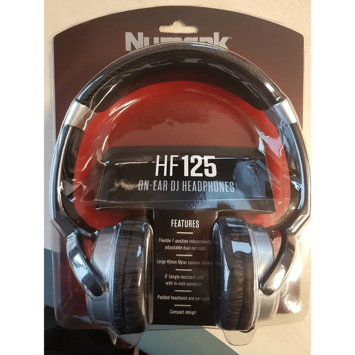 Numark HF125 Compact DJ Stereo Studio On-Ear Headphones