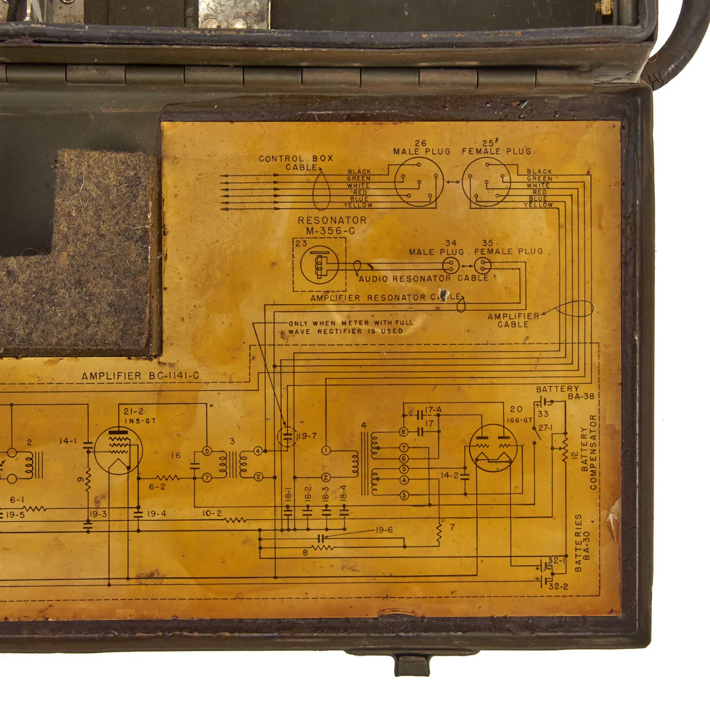 Original U.S. WWII 1945 Dated SCR 625-C Mine Detector