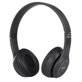 P47 Foldable Bluetooth Headphones with AUX, FM Radio & MP3 Playback, Hands-Free Call Support