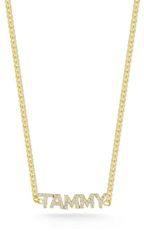 Pavé Nameplate Choker