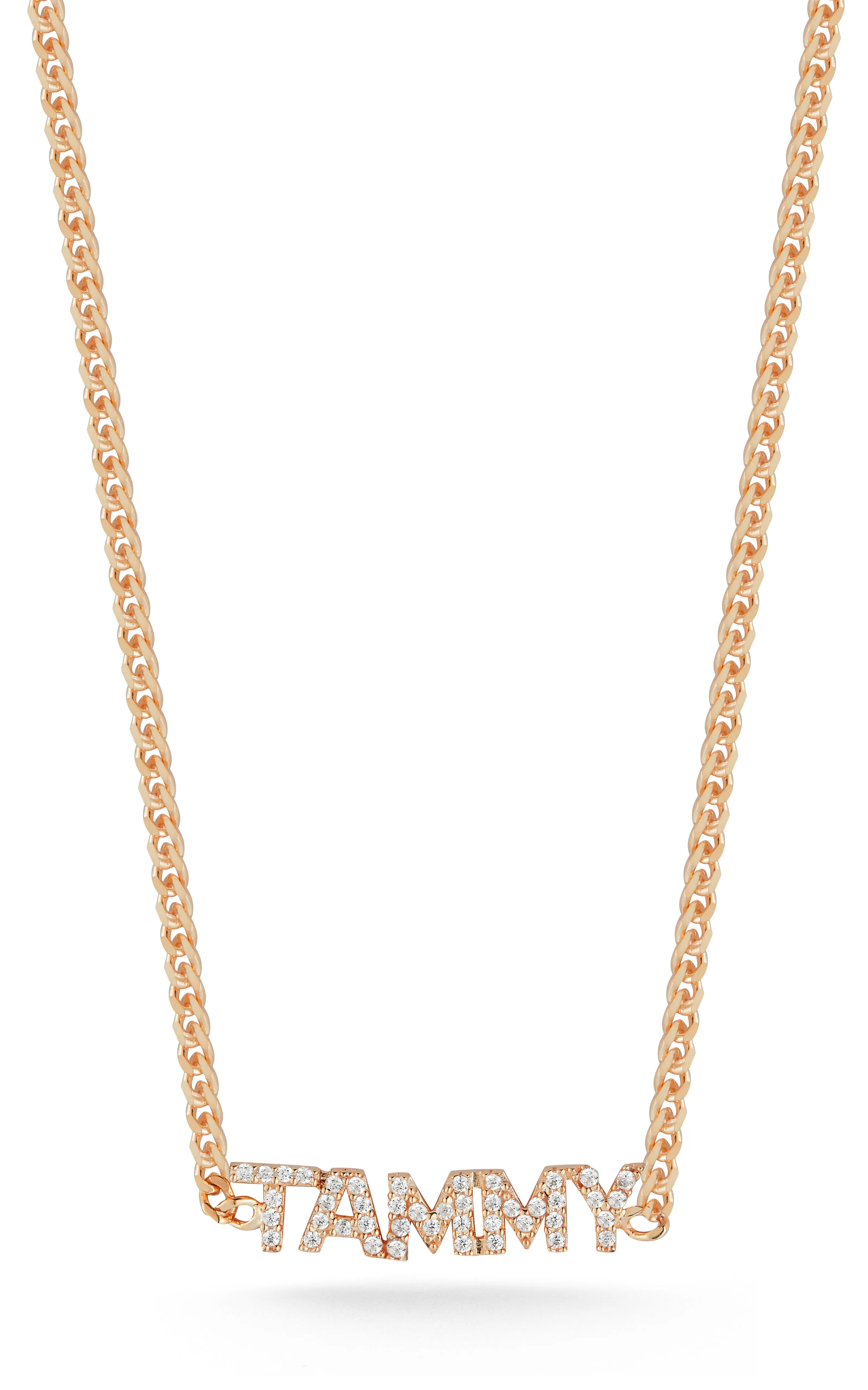 Pavé Nameplate Choker