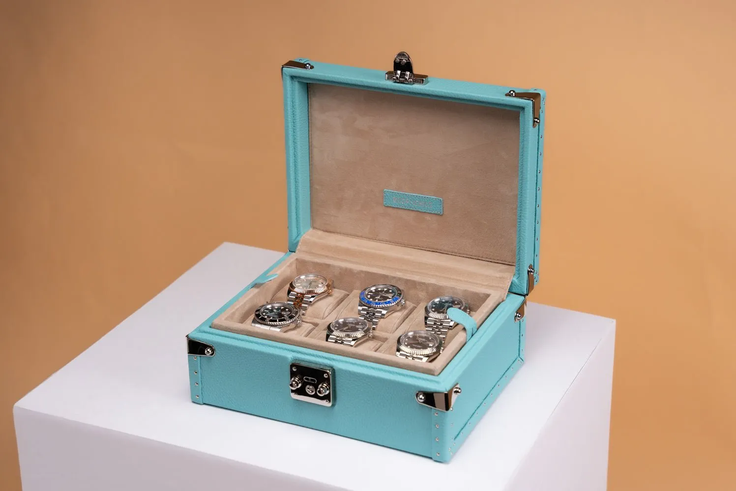 Petra Watch Case - Togo Tiffany Blue