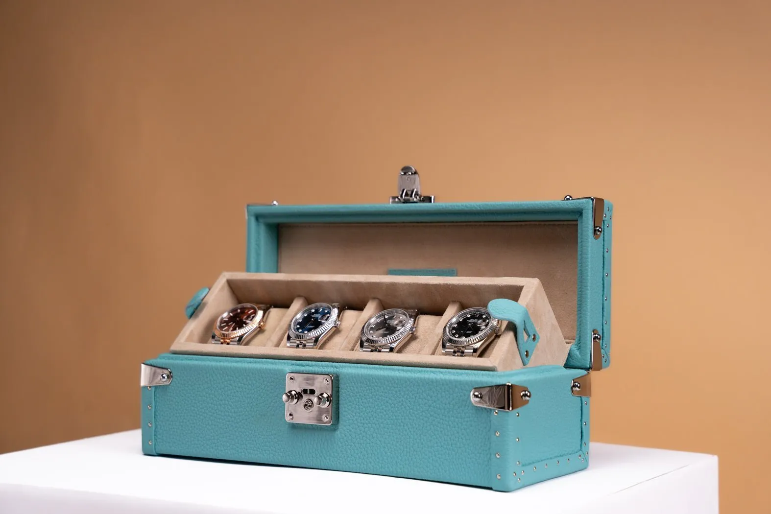 Petra Watch Case - Togo Tiffany Blue