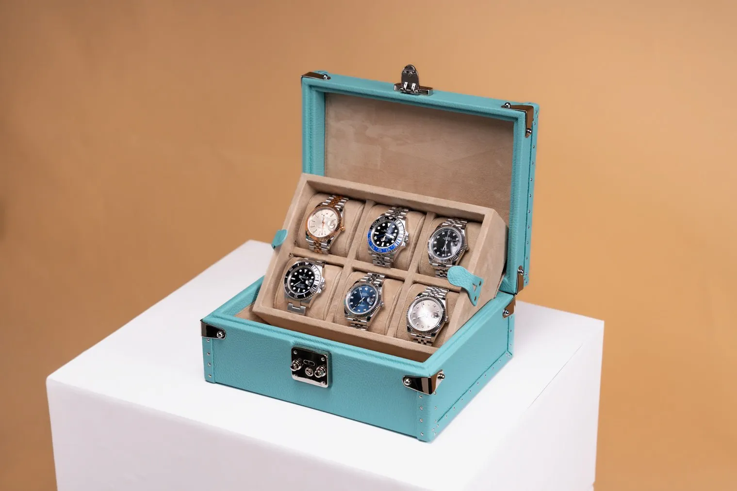 Petra Watch Case - Togo Tiffany Blue