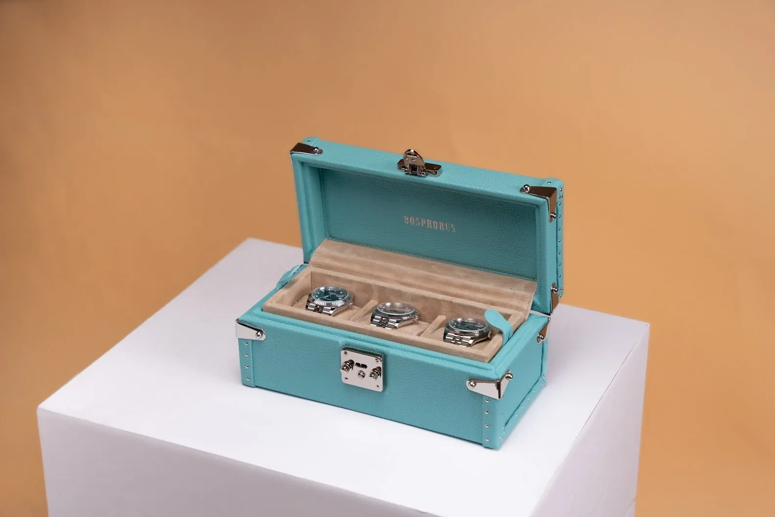 Petra Watch Case - Togo Tiffany Blue