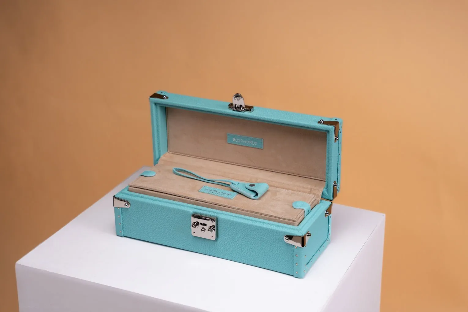 Petra Watch Case - Togo Tiffany Blue