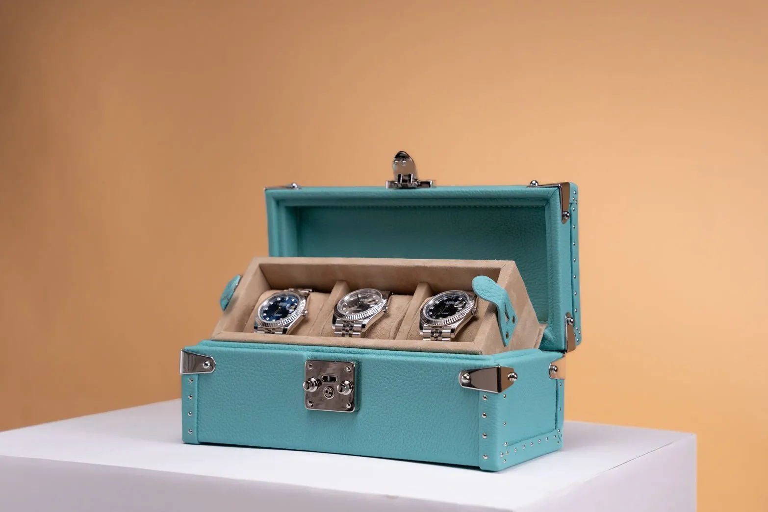 Petra Watch Case - Togo Tiffany Blue